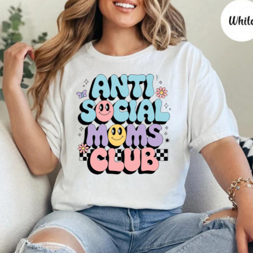 Antisocial Moms Graphic Tee