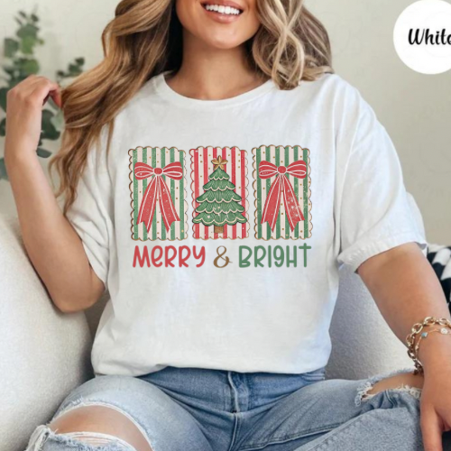 Vintage Merry & Bright Graphic Tee