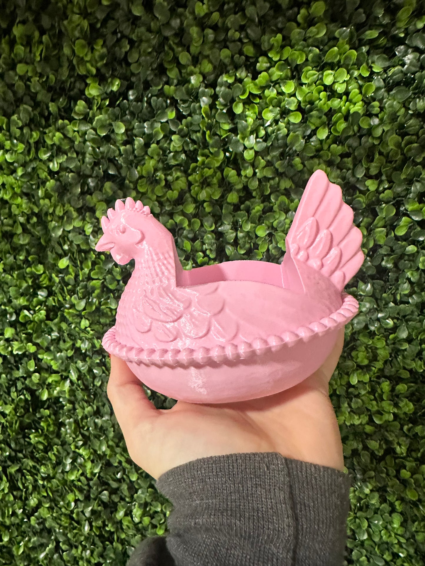 Hen On Nest Soap Holder - Light Pink
