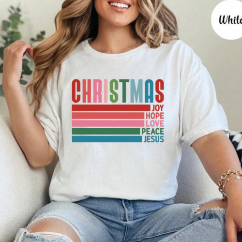 Christmas Joy, Hope, Love Graphic Tee