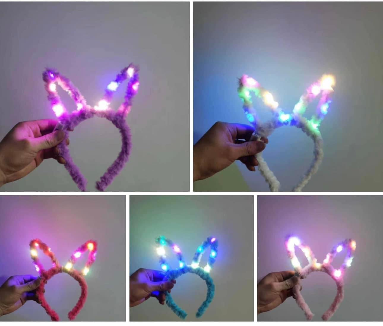 Light Up Bunny Ear Headbands