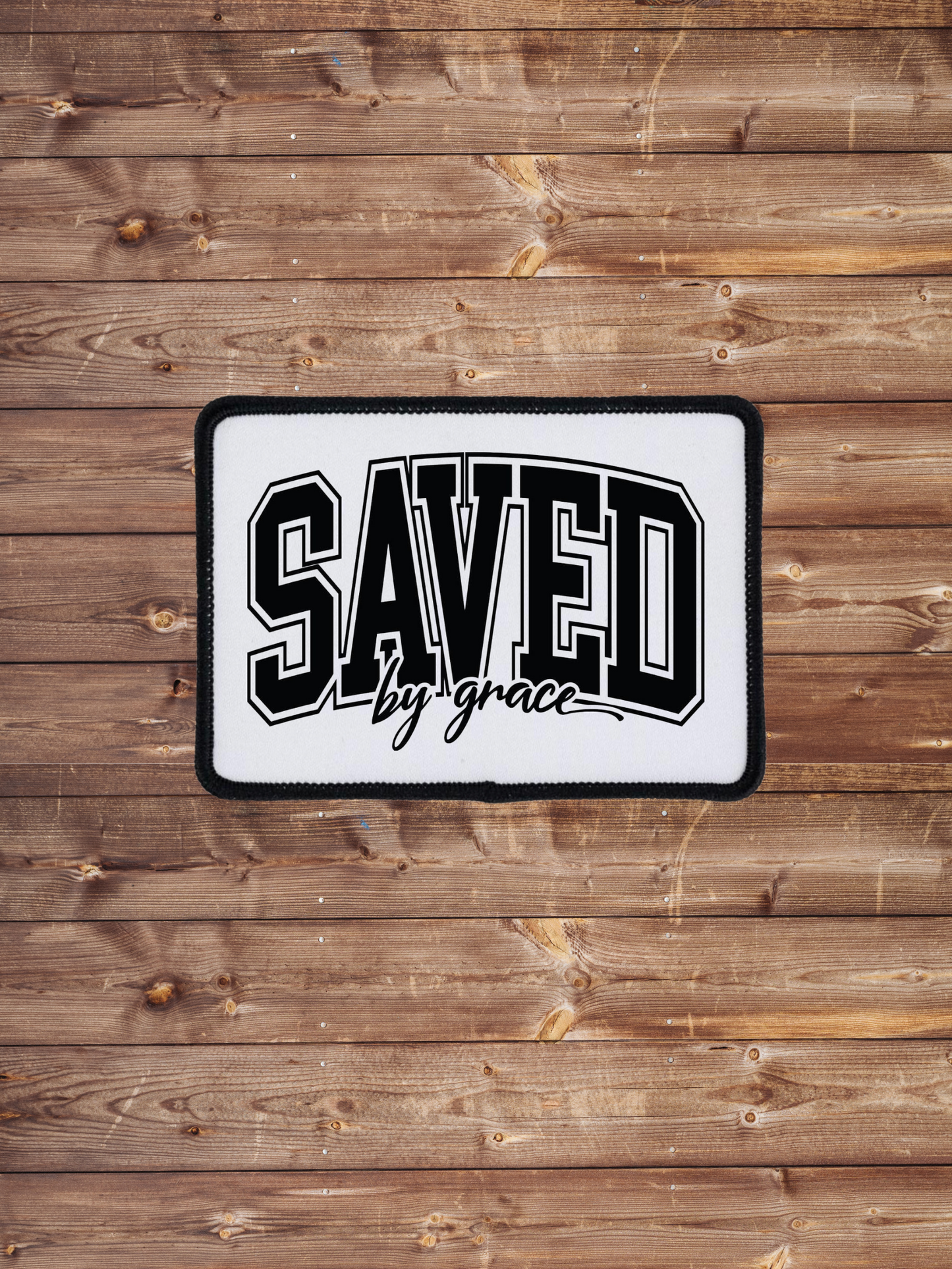 Saved By Grace Iron on Patch