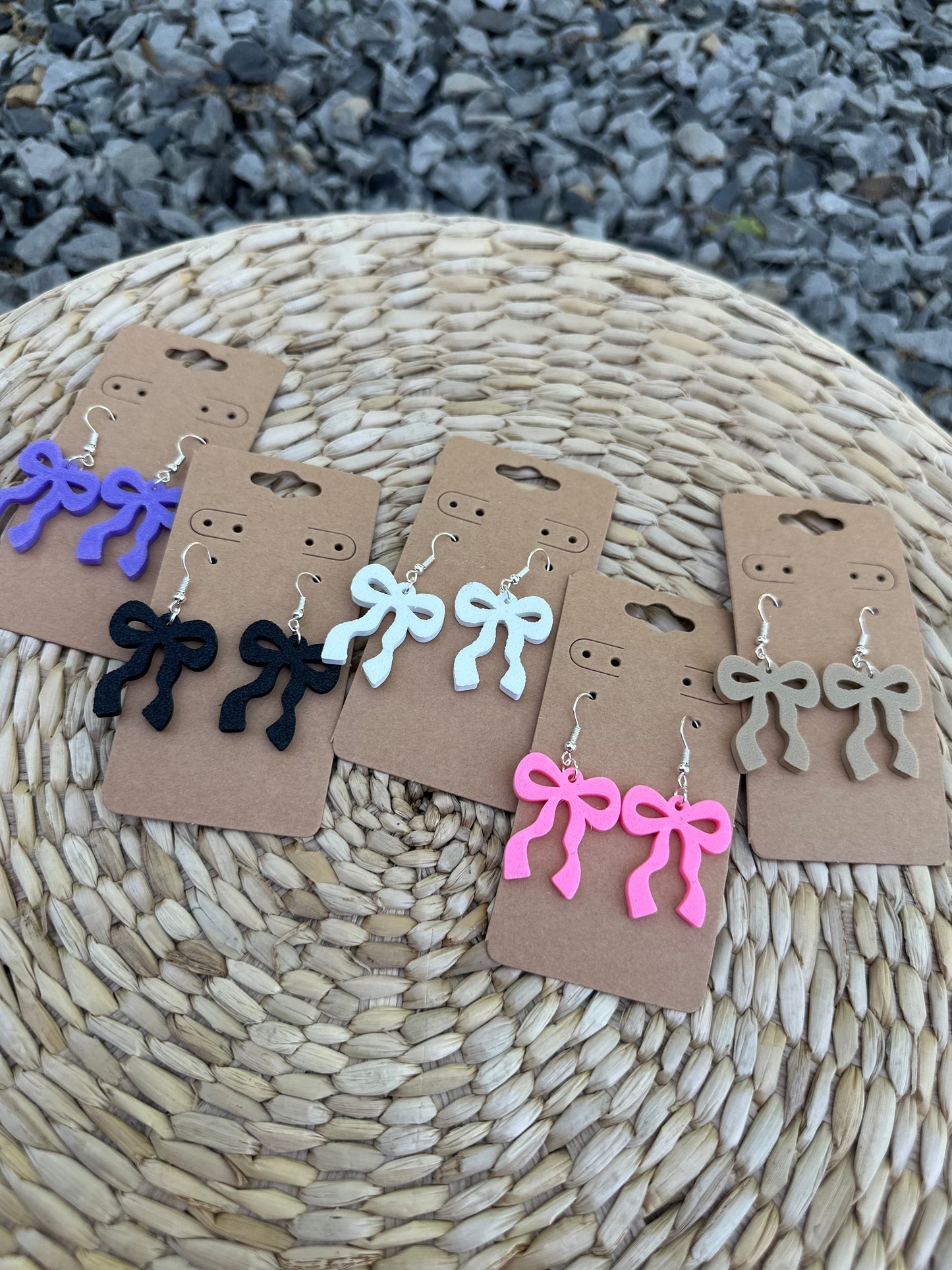 3D Printed Bow Earrings