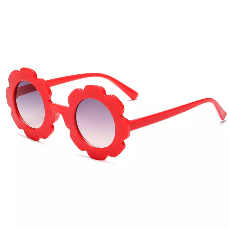 Girls Red Flower Sunnies