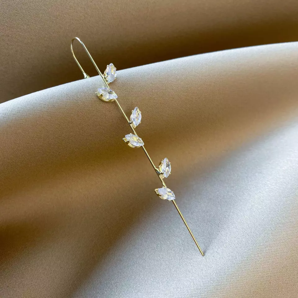 Teardrop Jeweled Ear Wrap