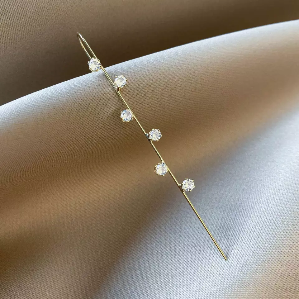Round Jeweled Ear Wrap