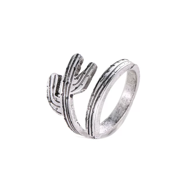 Silver Cactus Ring