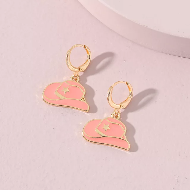 Hat Dangle Earrings