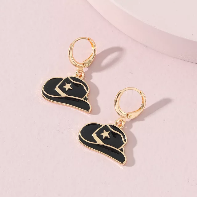 Hat Dangle Earrings