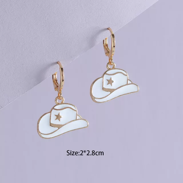 Hat Dangle Earrings