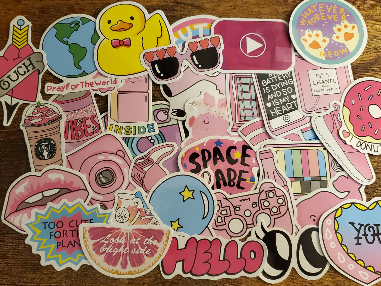 Waterproof Stickers - 10 Count
