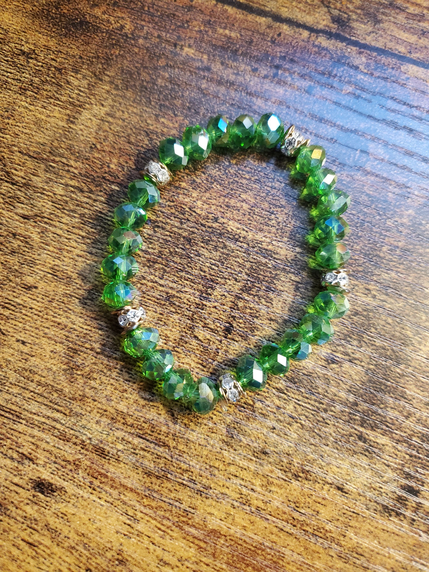 Green Beaded Bracelet