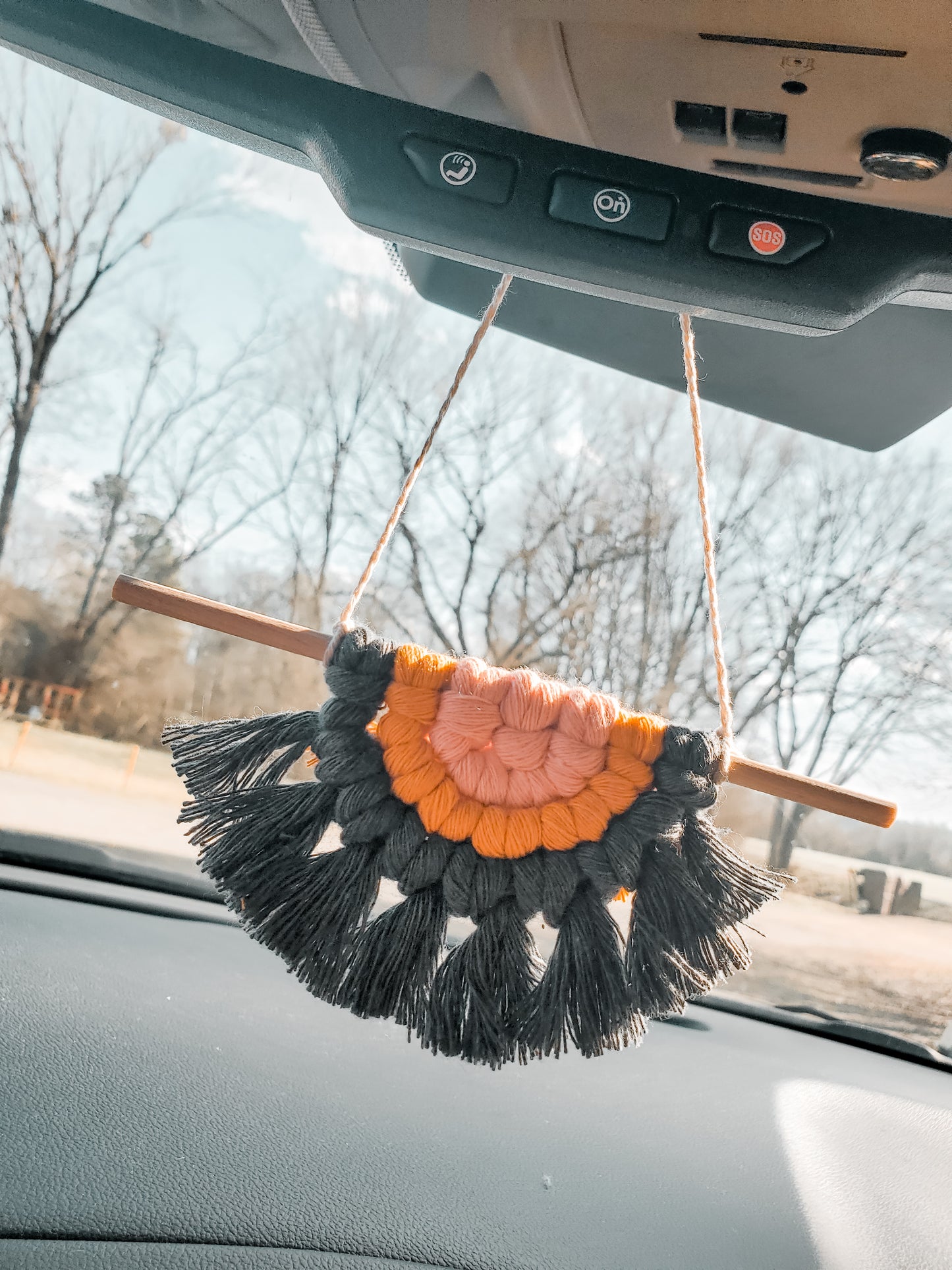 Macrame Car Charm PMC