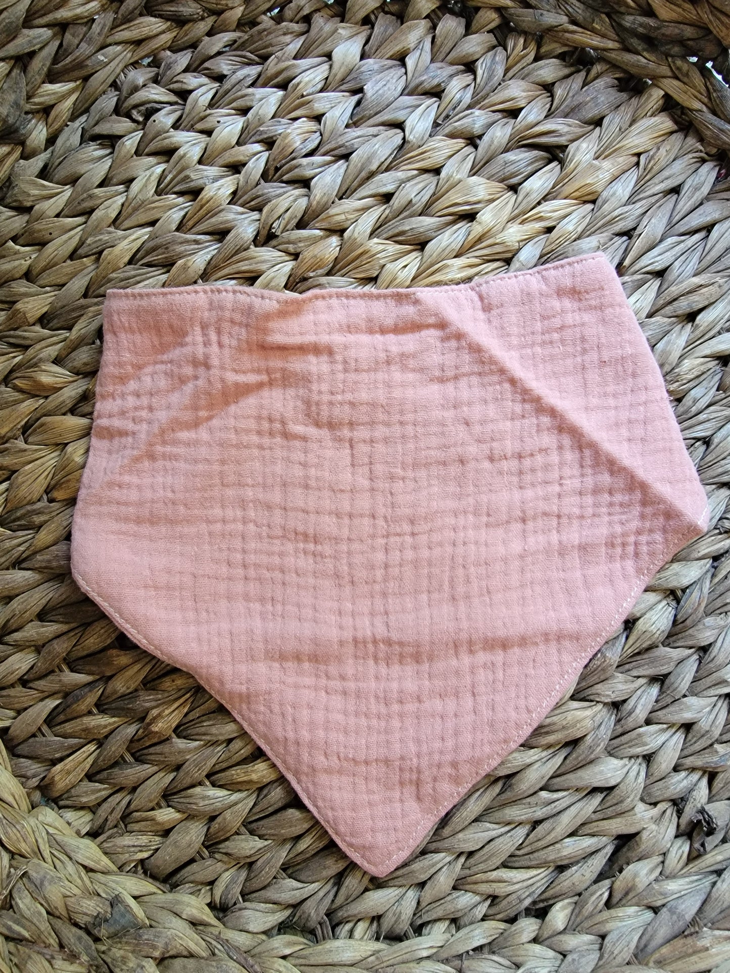 Pink Muslin Bib