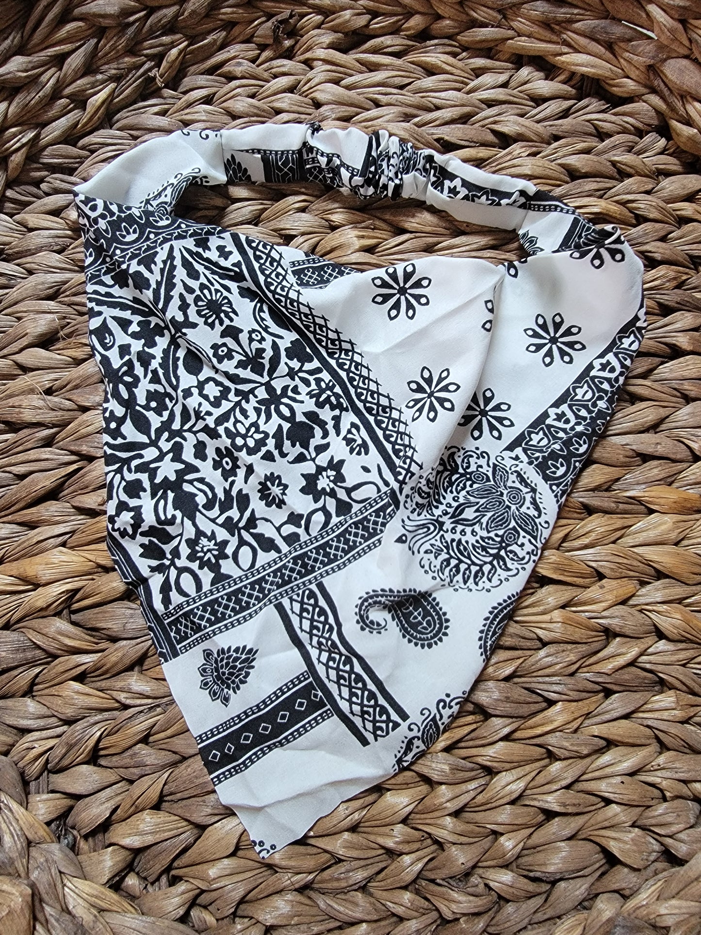 White Bandana Hair Scarf