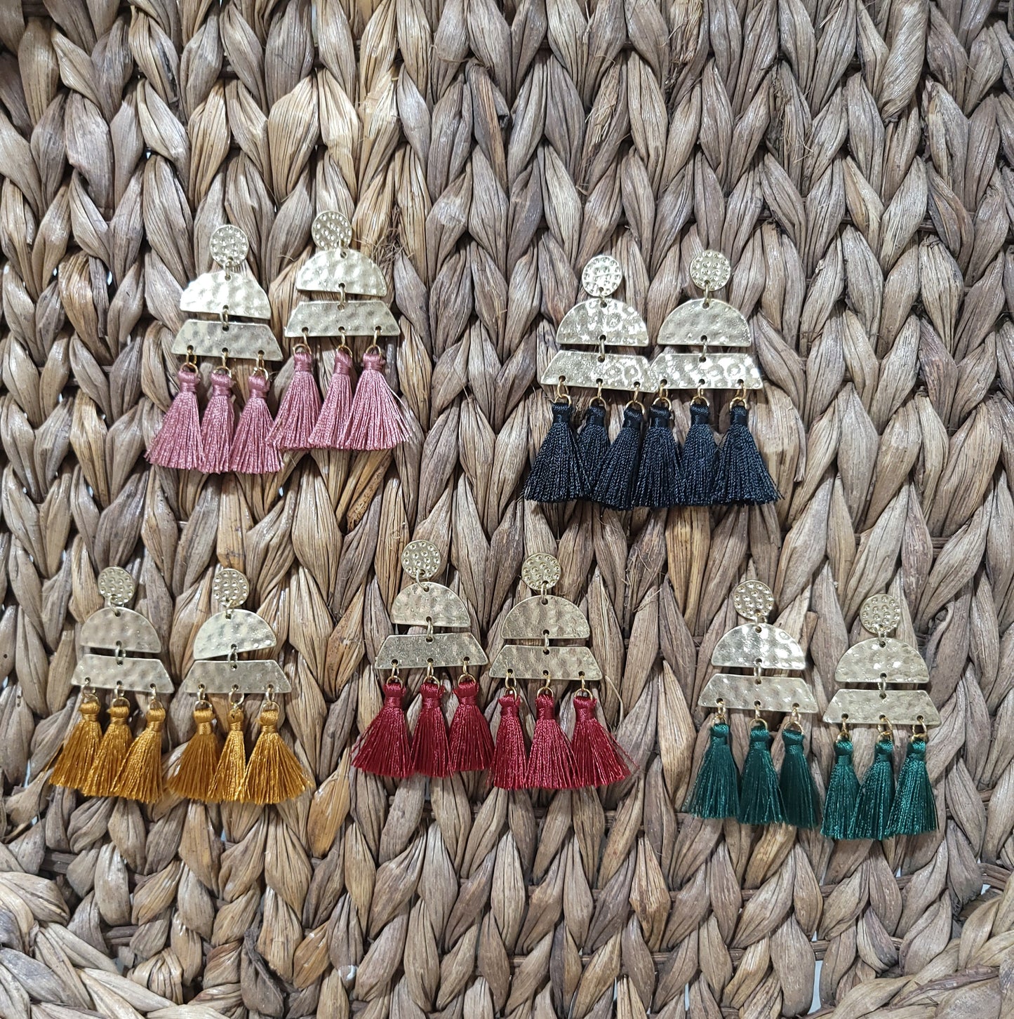 Golden Tassle Earrings