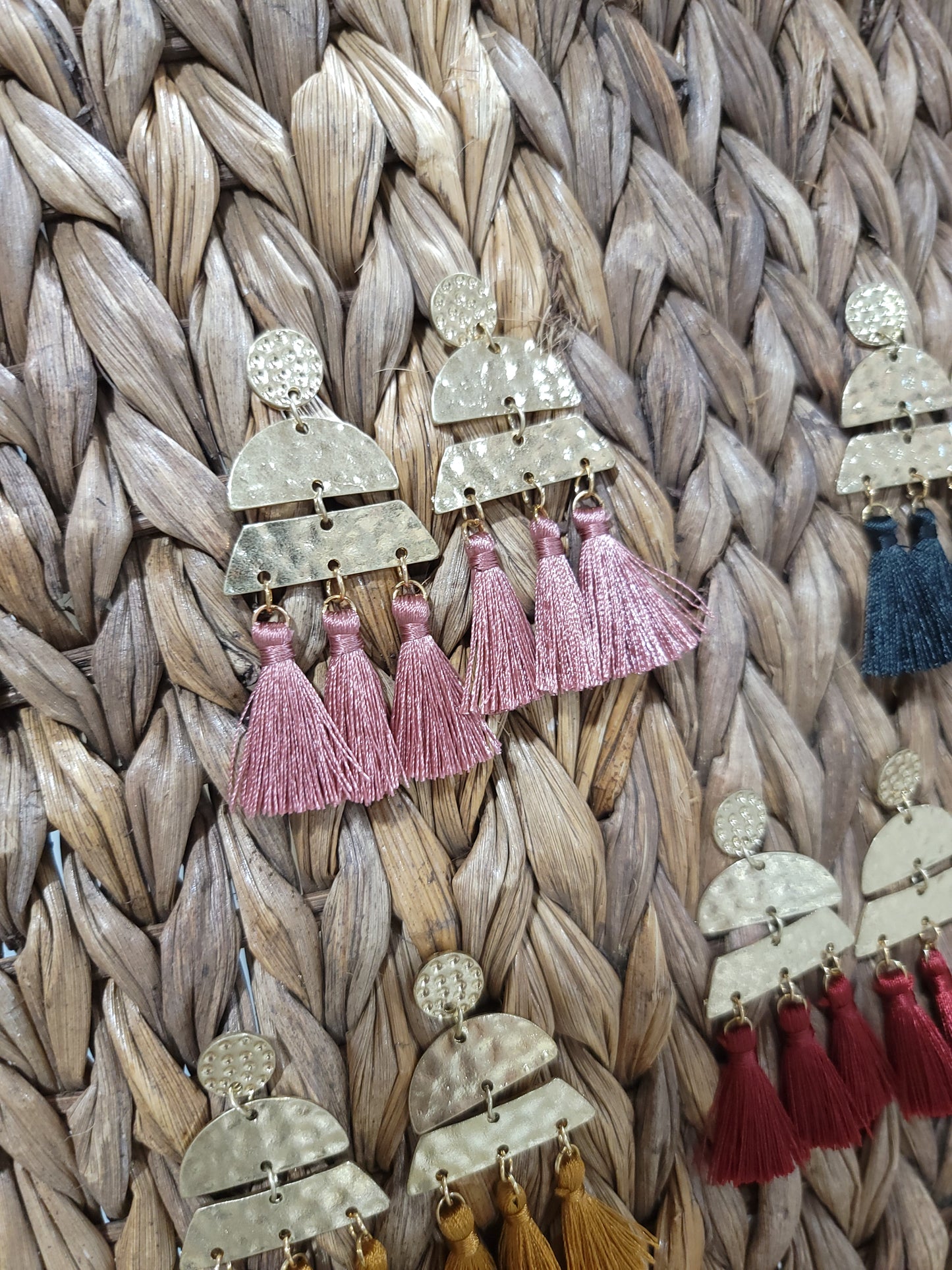 Golden Tassle Earrings