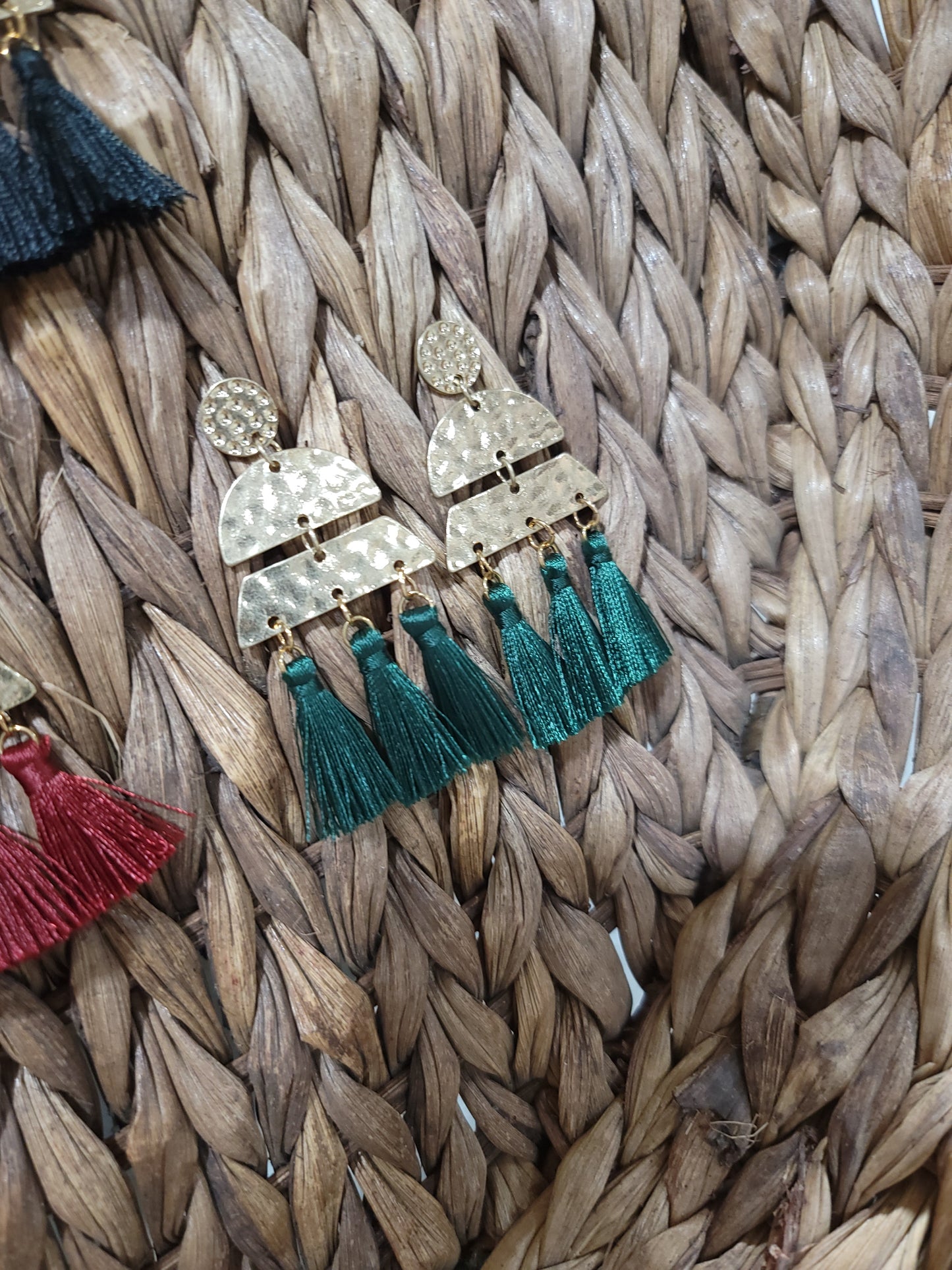 Golden Tassle Earrings