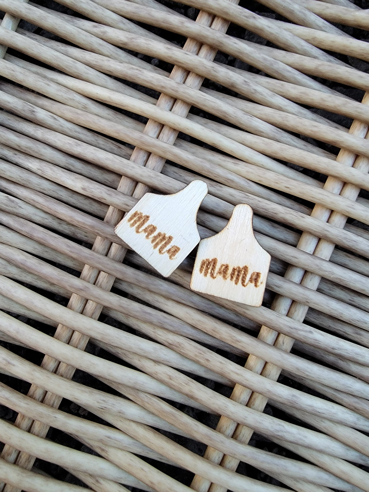 Mama Cattle Tag Studs