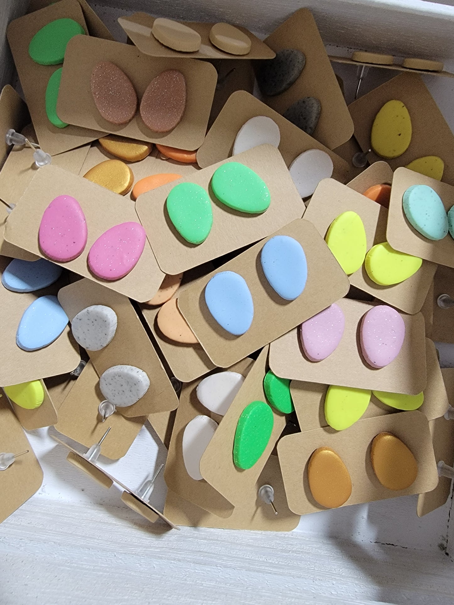 Egg Clay Studs
