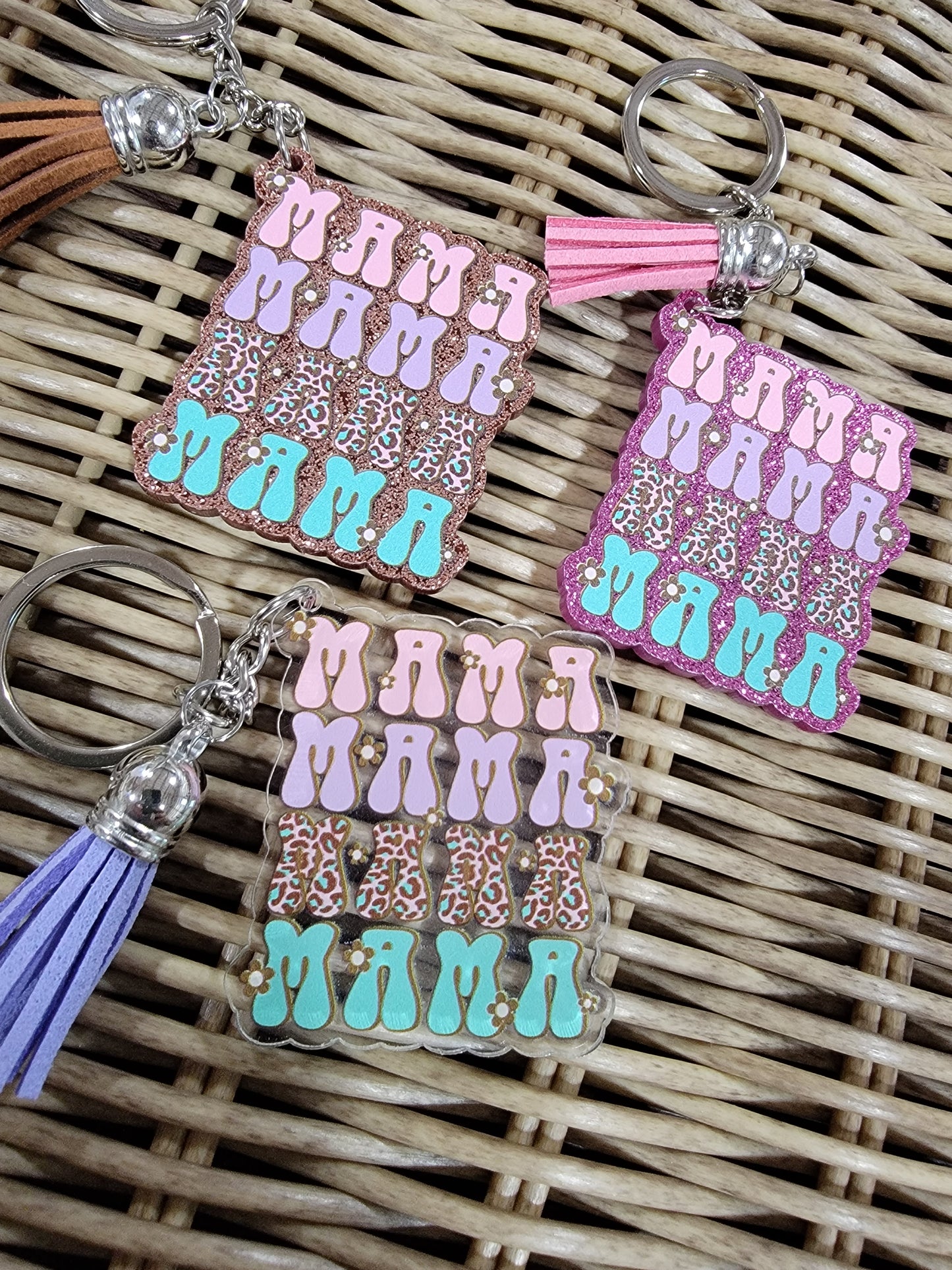 Leopard Mama Keychain