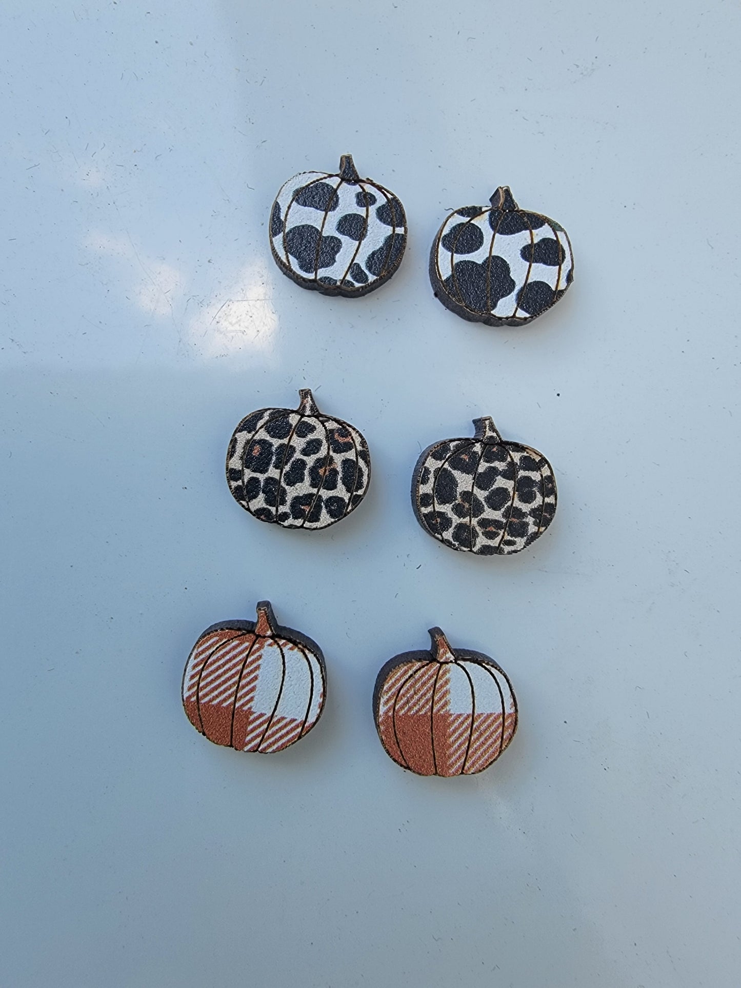 Pattern Pumpkin Studs
