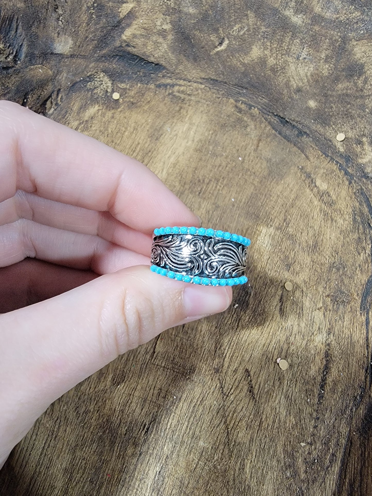 Turquoise Bead Ring