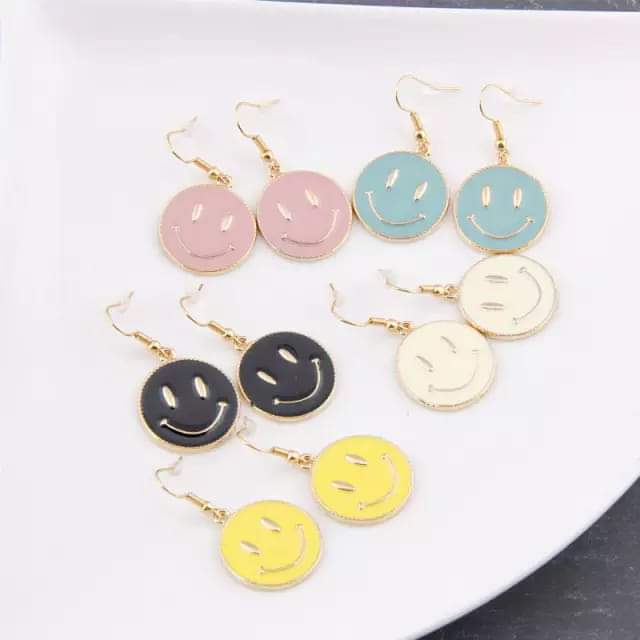 Smiley Dangle Earrings