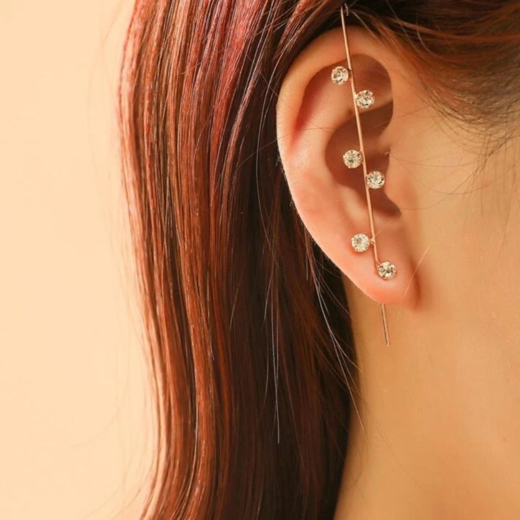 Round Jeweled Ear Wrap