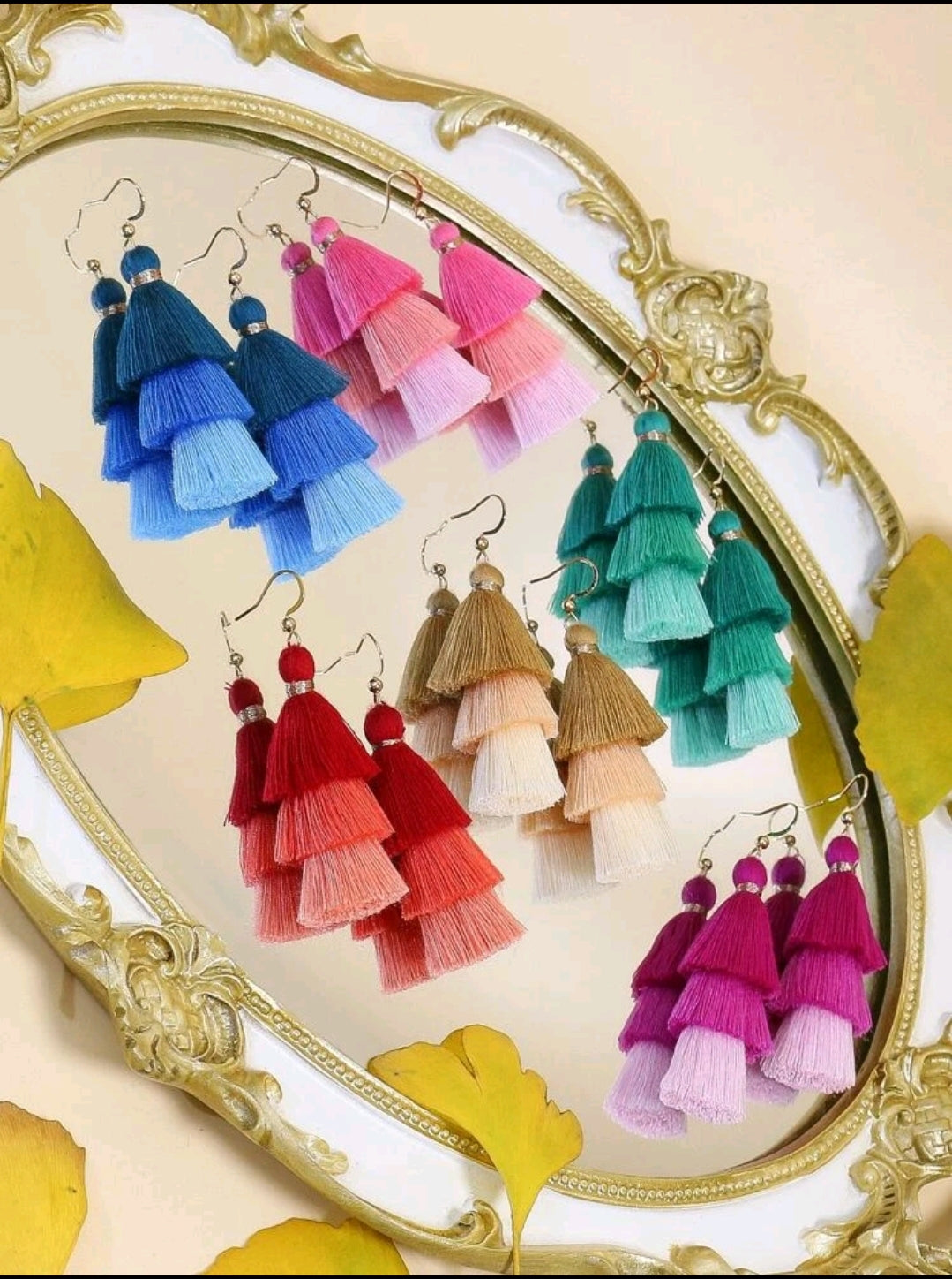 Tiered Tassel Earrings