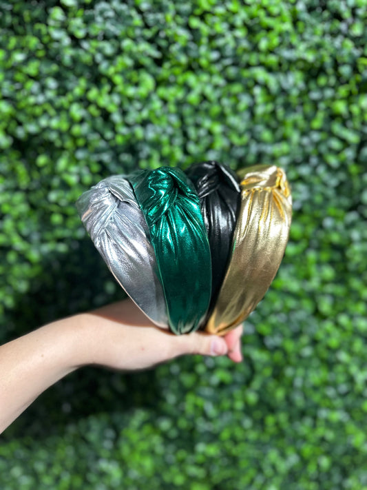 Metallic Leather Headband Collection