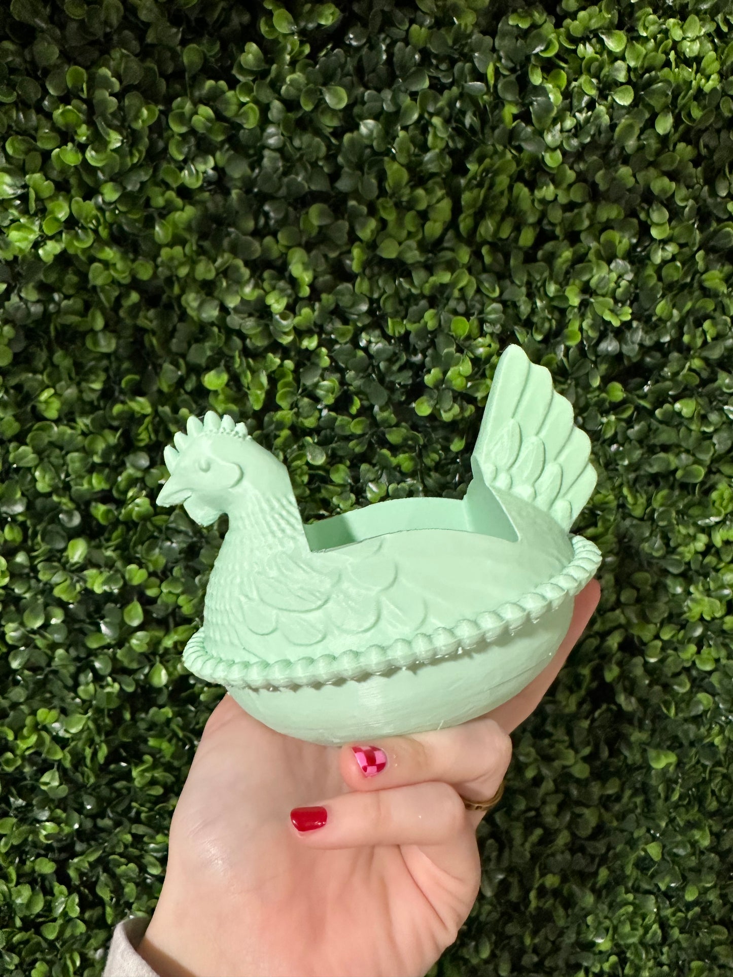 Hen On Nest Soap Holder - Mint