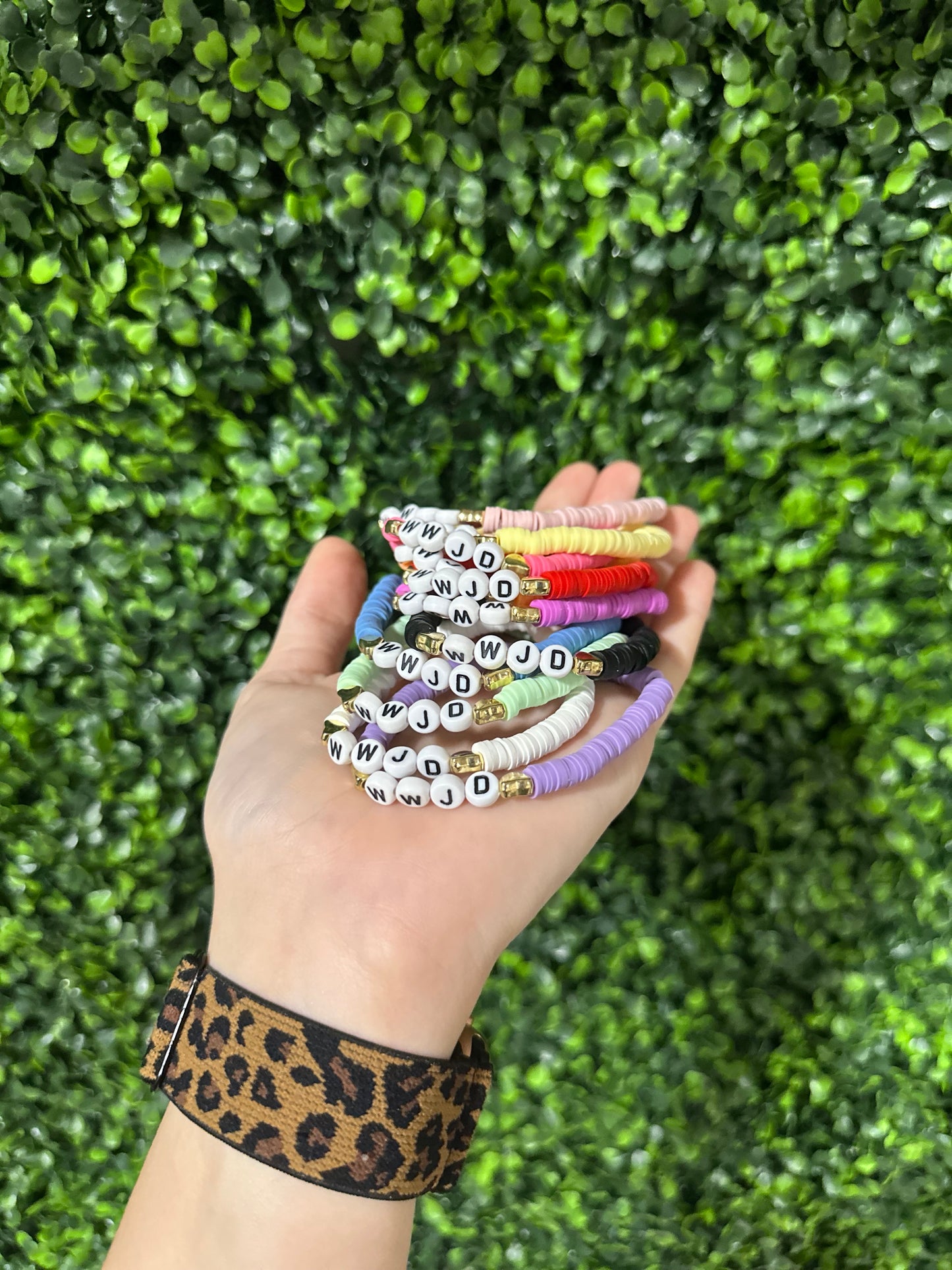 WWJD Clay Bracelet