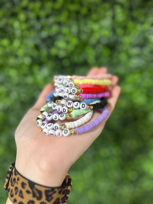 WWJD Clay Bracelet