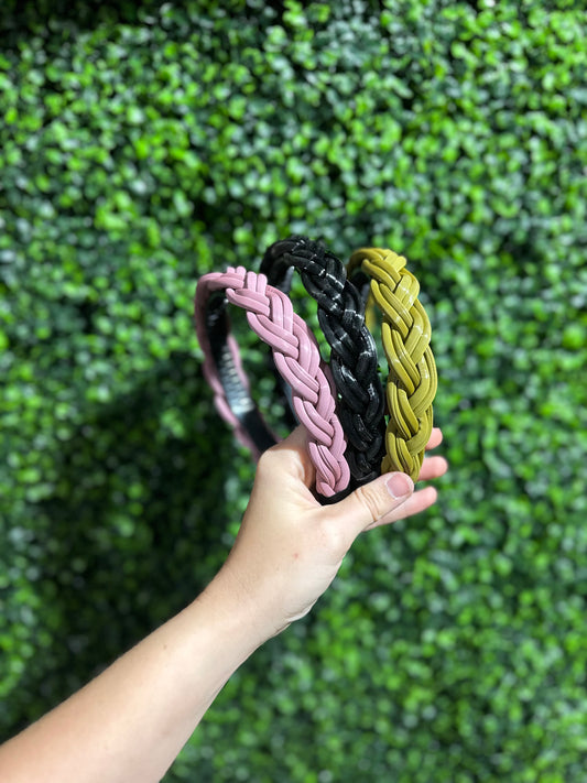 Braided Leather Headband Collection