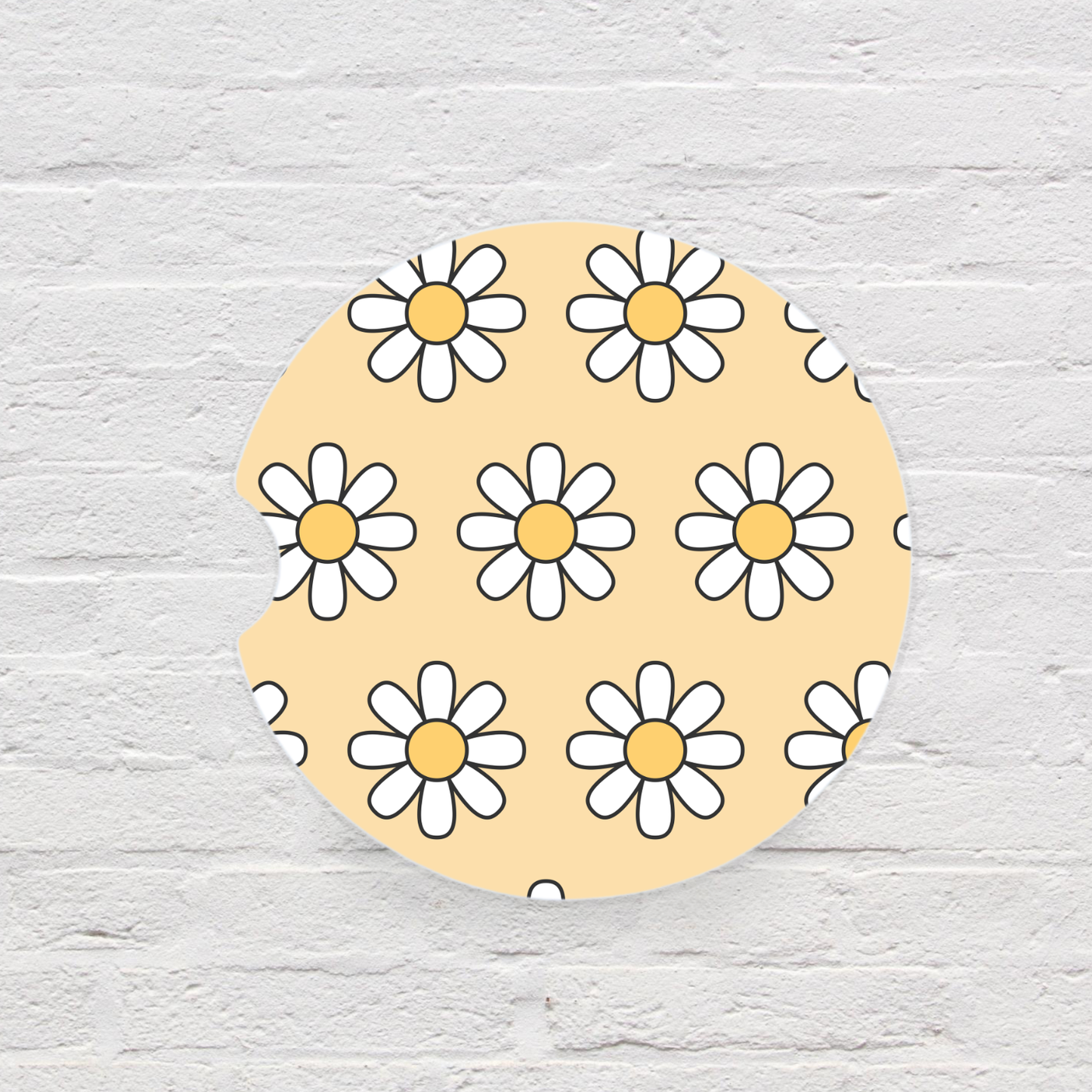 Daisy Car Coaster Set