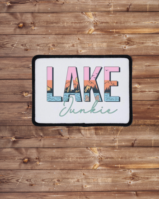 Lake Junkie Iron on Patch