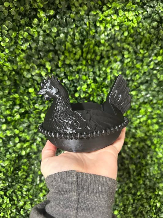 Hen On Nest Soap Holder - Black