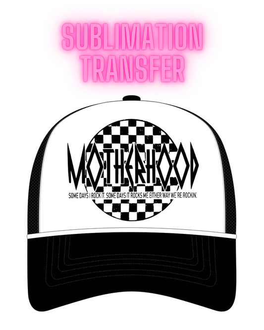 Motherhood Sublimation Transfer - Hat Size