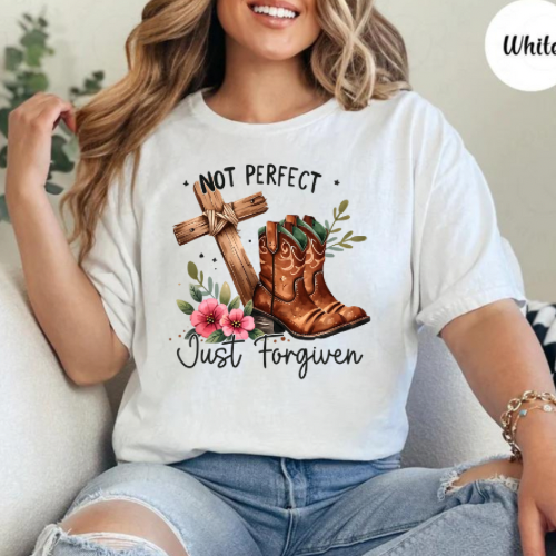 Not Perfect Just Forgiven Graphic Tee