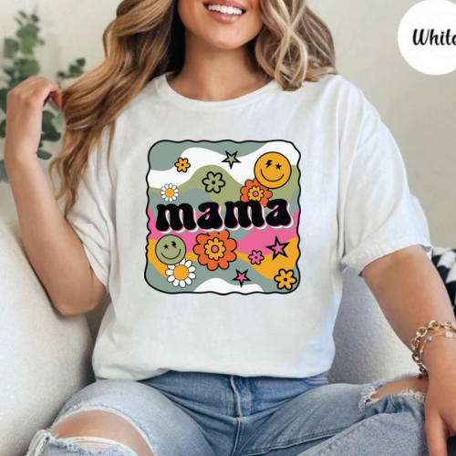 Wavy Groovy Mama Graphic Tee