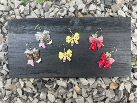 Teacher Bow Earring Collection