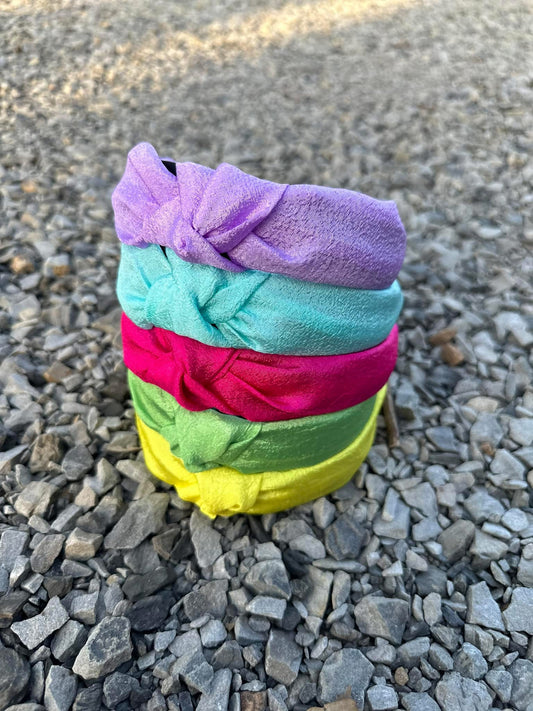 Spring Satin Headband Set of 5