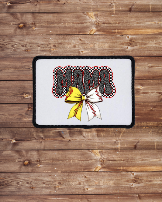 Softball/Baseball Mama Iron on Patch