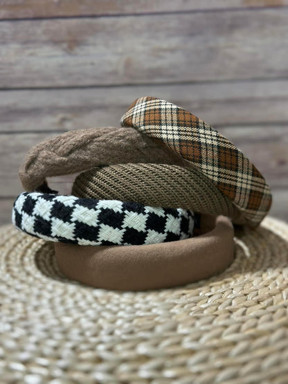 Chunky Neutral Headband Bundle of 5