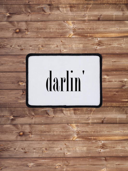 Darlin Iron on Patch