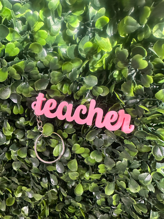 3D Printed Teacher Keychain