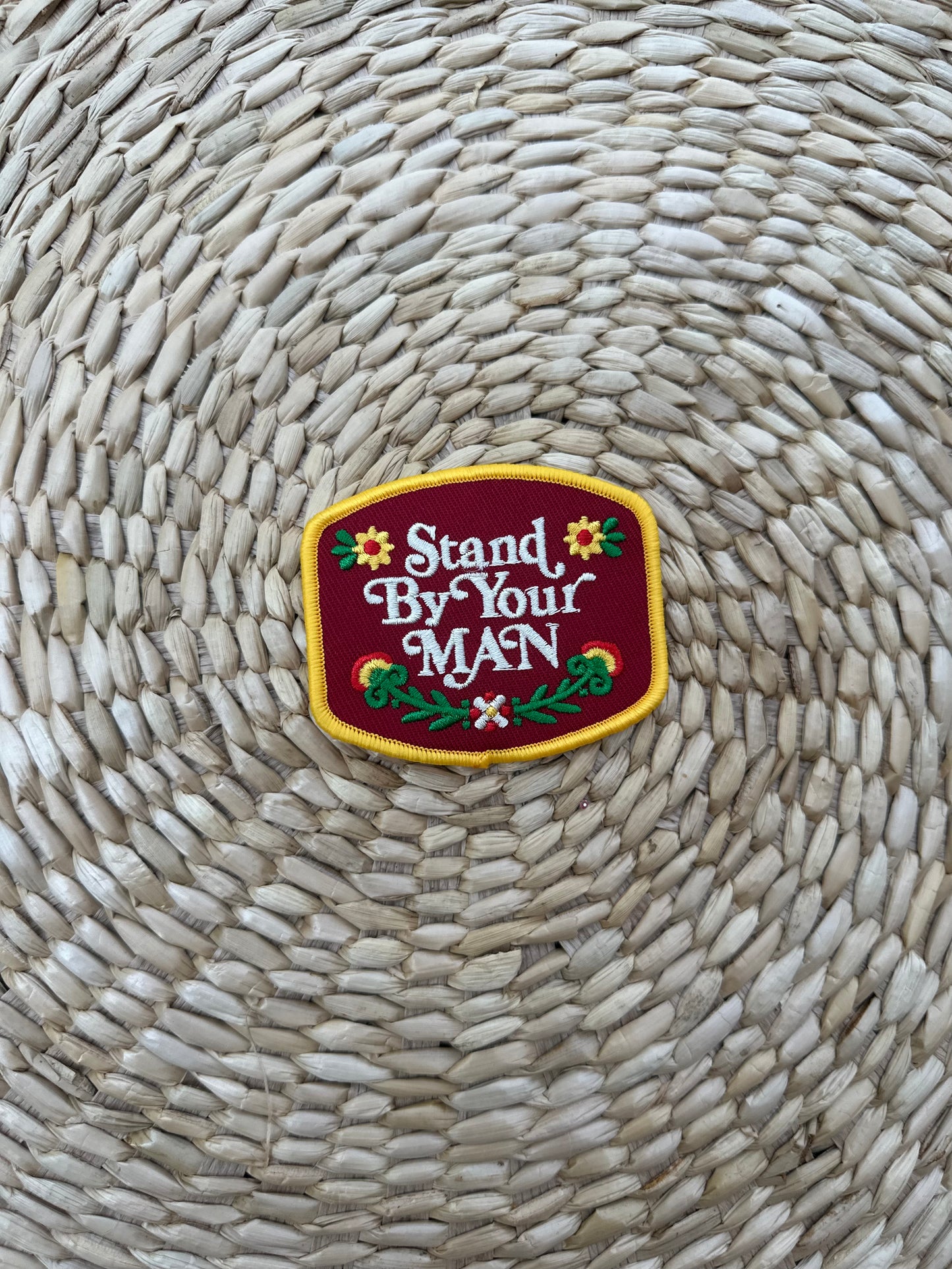 Stand By Your Man Iron on Patch