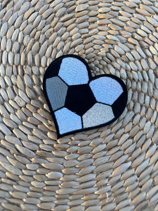 Soccer Heart Patch