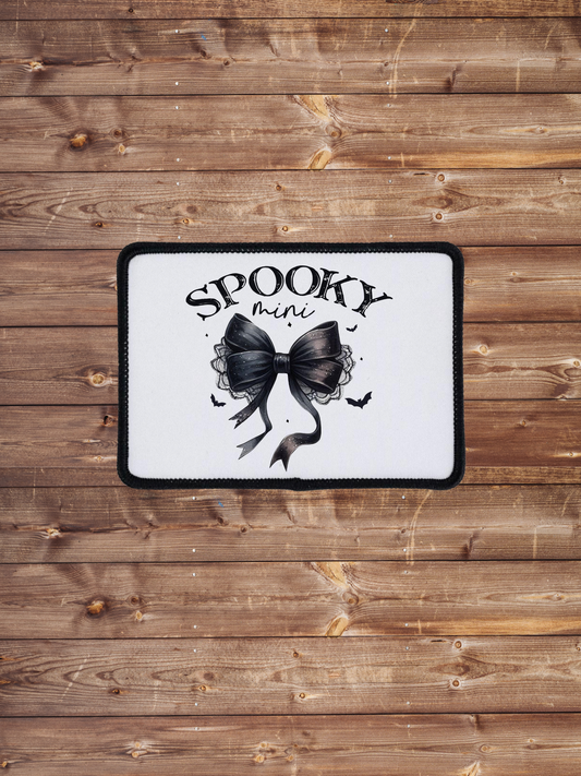 Spooky Mini Black Bow Patch